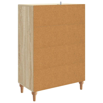 Sideboard med låda Sonoma-ek 66 x 34,5 x 95 cm Konstruerat trä