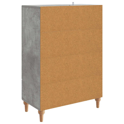 Sideboard med låda Betonggrå 66 x 34,5 x 95 cm Konstruerat trä