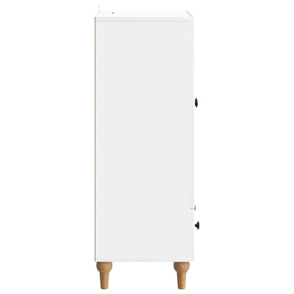 Sideboard Vit högglans 66 x 34,5 x 95 cm Konstruerat trä