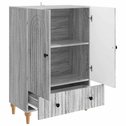 Sideboard Grå sonoma-ek 66 x 34,5 x 95 cm Konstruerat trä