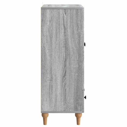 Sideboard Grå sonoma-ek 66 x 34,5 x 95 cm Konstruerat trä