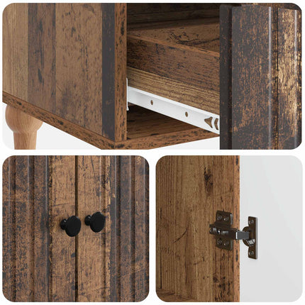Sideboard Gammalt trä 66 x 34,5 x 95 cm Konstruerat trä