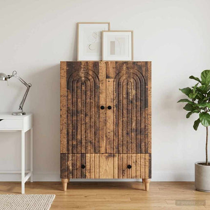 Sideboard Gammalt trä 66 x 34,5 x 95 cm Konstruerat trä