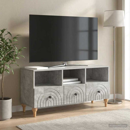 TV-skåp BetongGrå 102 x 34,5 x 50 cm Konstruerat trä