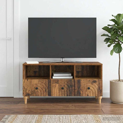 TV-skåp Gammalt trä 102 x 34,5 x 50 cm Konstruerat trä