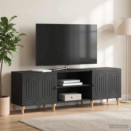 TV-skåp Svart 150 x 31 x 50 cm Konstruerat trä