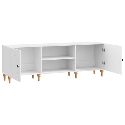 TV-skåp Vit högglans 150 x 31 x 50 cm Konstruerat trä