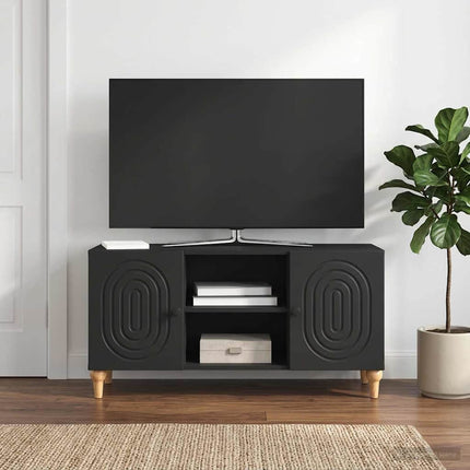 TV-skåp Svart 102 x 34,5 x 50 cm Konstruerat trä