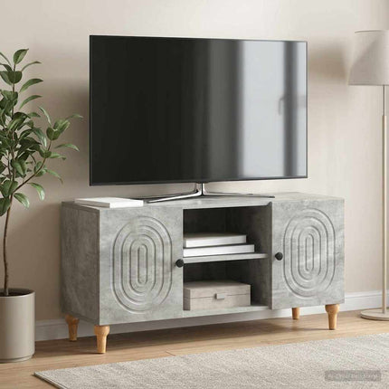 TV-skåp Betonggrå 102 x 34,5 x 50 cm Konstruerat trä