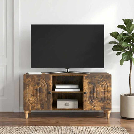 TV-skåp Rökt ek 102 x 34,5 x 50 cm Konstruerat trä