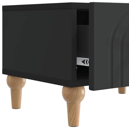 TV-skåp med låda Svart 147 x 34,5 x 30 cm Konstruerat trä