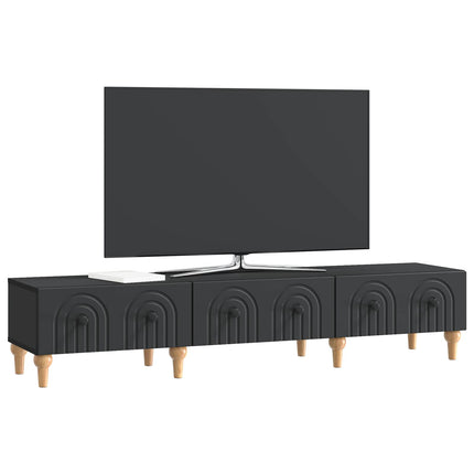 TV-skåp med låda Svart 147 x 34,5 x 30 cm Konstruerat trä