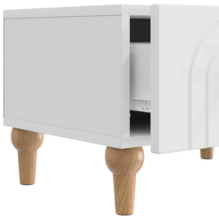 TV-skåp Vit högglans 147 x 34,5 x 30 cm Konstruerat trä