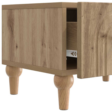 TV-skåp med låda Artisan-ek 147 x 34,5 x 30 cm Konstruerat trä
