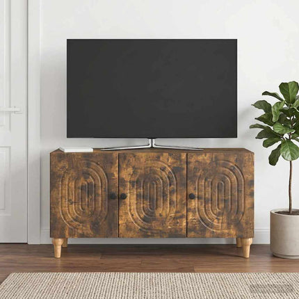 TV-skåp 99 x 34,5 x 50 cm Rökt ek Konstruerat trä