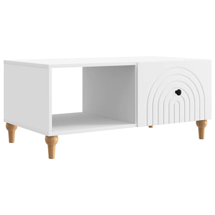 Kaffeebord Vit 90 x 50 x 40 cm Konstruerat trä