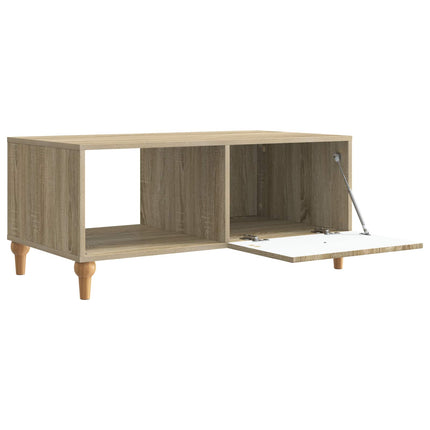 Kaffeebord Sonoma-ek 90 x 50 x 40 cm Konstruerat trä