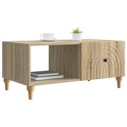 Kaffeebord Sonoma-ek 90 x 50 x 40 cm Konstruerat trä