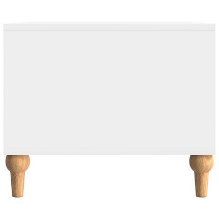 Kaffeebord Vit högglans 90 x 50 x 40 cm Konstruerat trä