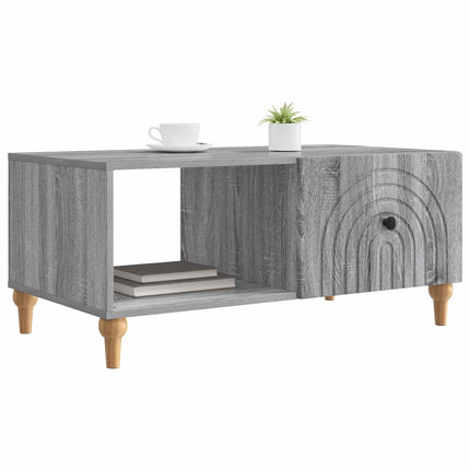 Kaffeebord Grå sonoma-ek 90 x 50 x 40 cm Konstruerat trä
