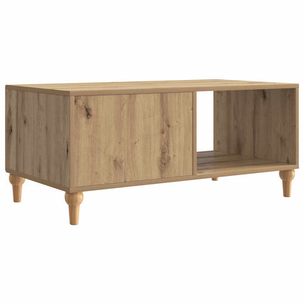 Kaffeebord Artisan-ek 90 x 50 x 40 cm Konstruerat trä