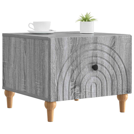 Kaffeebord Grå sonoma-ek 49 x 50 x 40 cm Konstruerat trä