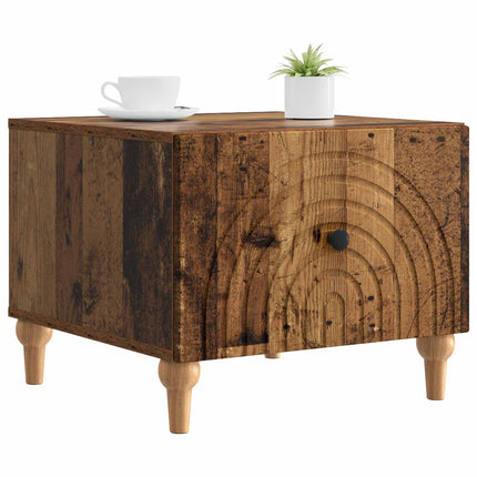Kaffeebord med låda Gammalt trä 49 x 50 x 40 cm Konstruerat trä
