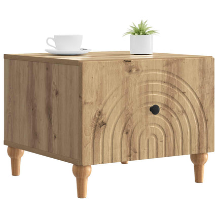 Kaffeebord med låda Artisan-ek 49 x 50 x 40 cm Konstruerat trä