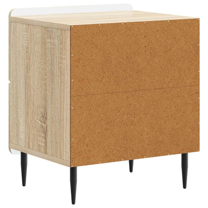 Nattduksbord med låda 2 pcs Sonoma-ek 43 x 34,5 x 49,5 cm
