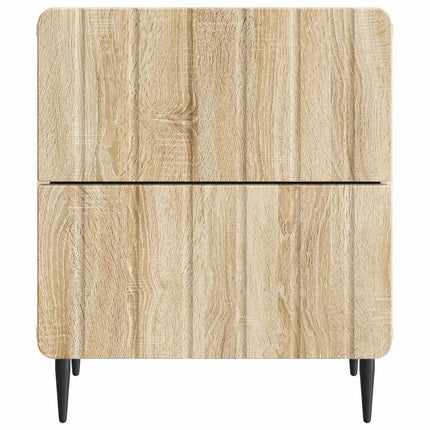 Nattduksbord med låda 2 pcs Sonoma-ek 43 x 34,5 x 49,5 cm