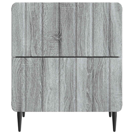 Nattduksbord Grå sonoma-ek 43 x 34,5 x 49,5 cm Konstruerat trä