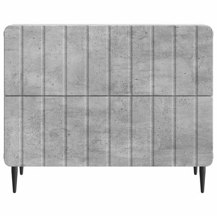 Nattduksbord Betonggrå 62 x 34,5 x 49,5 cm Konstruerat trä
