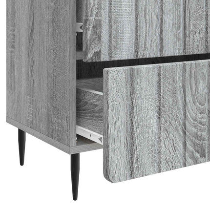 Nattduksbord Grå sonoma-ek 62 x 34,5 x 49,5 cm Konstruerat trä