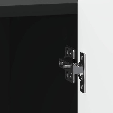 Nattduksbord 2 pcs Svart 43 x 34,5 x 52 cm Konstruerat trä