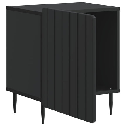 Nattduksbord 2 pcs Svart 43 x 34,5 x 52 cm Konstruerat trä