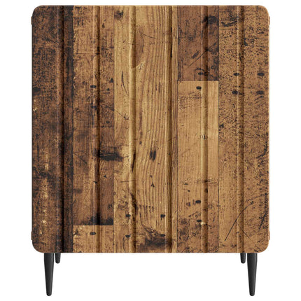 Nattduksbord 2 pcs Gammalt trä 43 x 34,5 x 52 cm