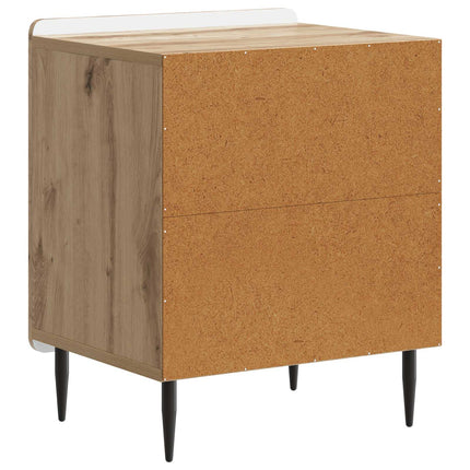 Nattduksbord 2 pcs Artisan-ek 43 x 34,5 x 52 cm Konstruerat trä