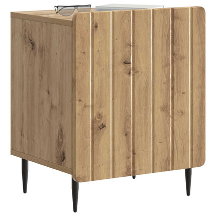Nattduksbord 2 pcs Artisan-ek 43 x 34,5 x 52 cm Konstruerat trä