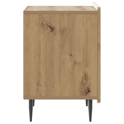 Nattduksbord 2 pcs Artisan-ek 43 x 34,5 x 52 cm Konstruerat trä