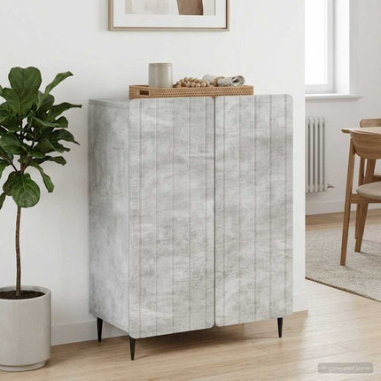 Sideboard Betonggrå 66 x 34,5 x 92 cm Konstruerat trä