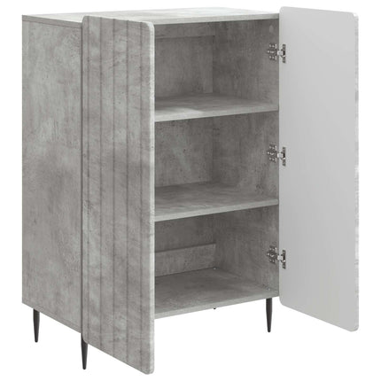 Sideboard Betonggrå 66 x 34,5 x 92 cm Konstruerat trä