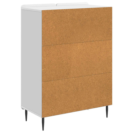 Sideboard Vit högglans 66 x 34,5 x 92 cm Konstruerat trä