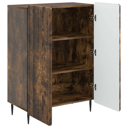 Sideboard Rökt ek 66 x 34,5 x 92 cm Konstruerat trä