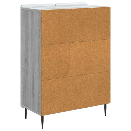 Sideboard Grå sonoma-ek 66 x 34,5 x 92 cm Konstruerat trä