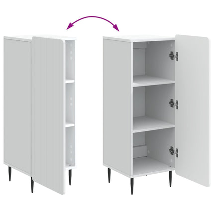 Sideboard Vit 34,5 x 33 x 92 cm Konstruerat trä