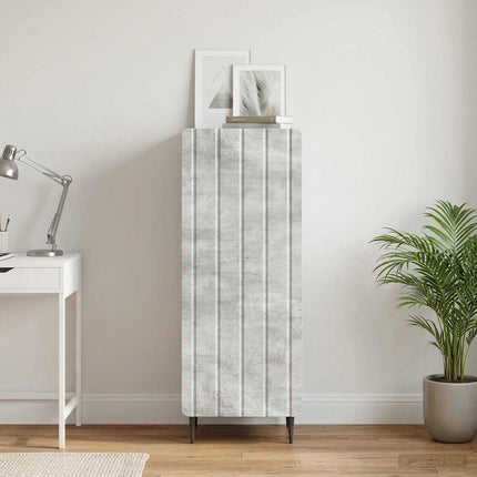 Sideboard Betonggrå 34,5 x 33 x 92 cm Konstruerat trä