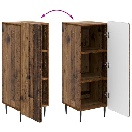 Sideboard Gammalt trä 34,5 x 33 x 92 cm Konstruerat trä