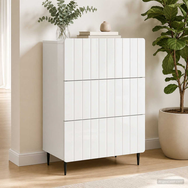Lådans skåp Vit 66 x 34,5 x 92 cm Konstruerat trä