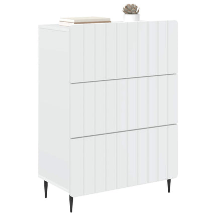 Lådans skåp Vit 66 x 34,5 x 92 cm Konstruerat trä