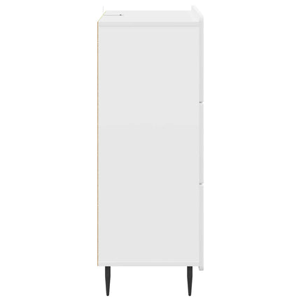 Lådans skåp Vit 66 x 34,5 x 92 cm Konstruerat trä